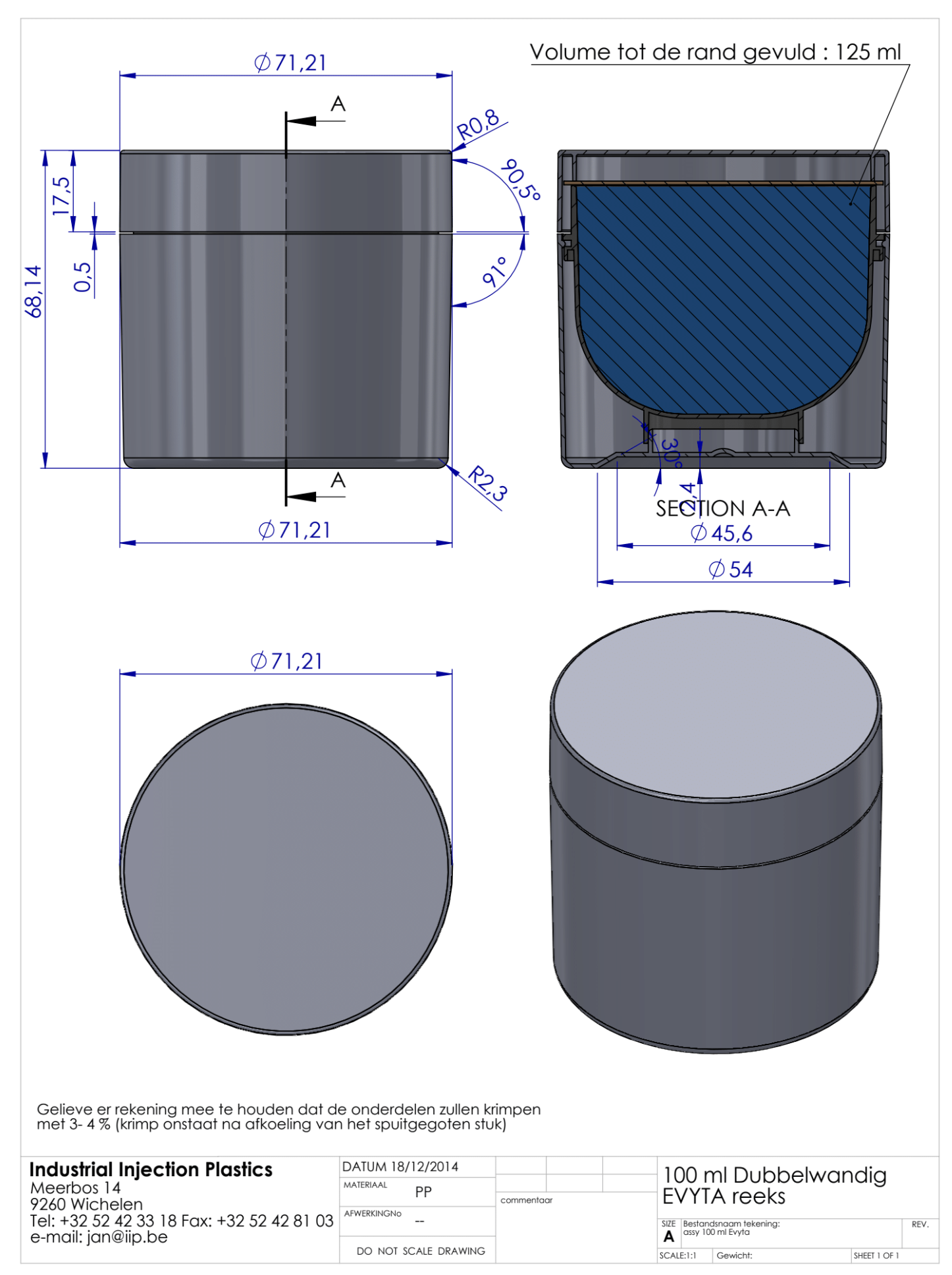 Product image or technical drawing