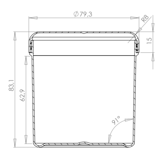 Product image or technical drawing
