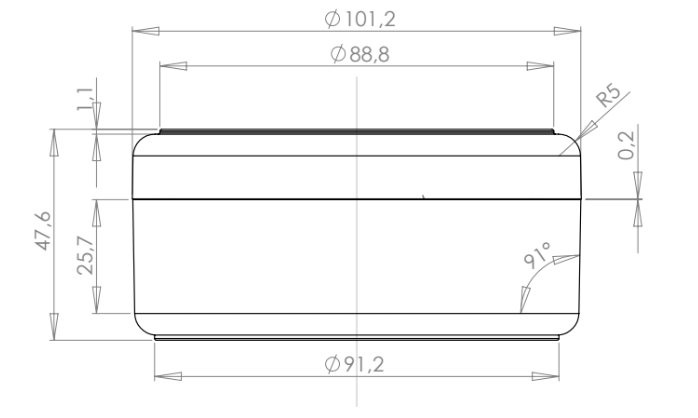 Produktbild oder technische Zeichnung