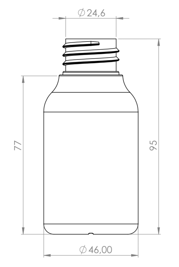 Product image or technical drawing