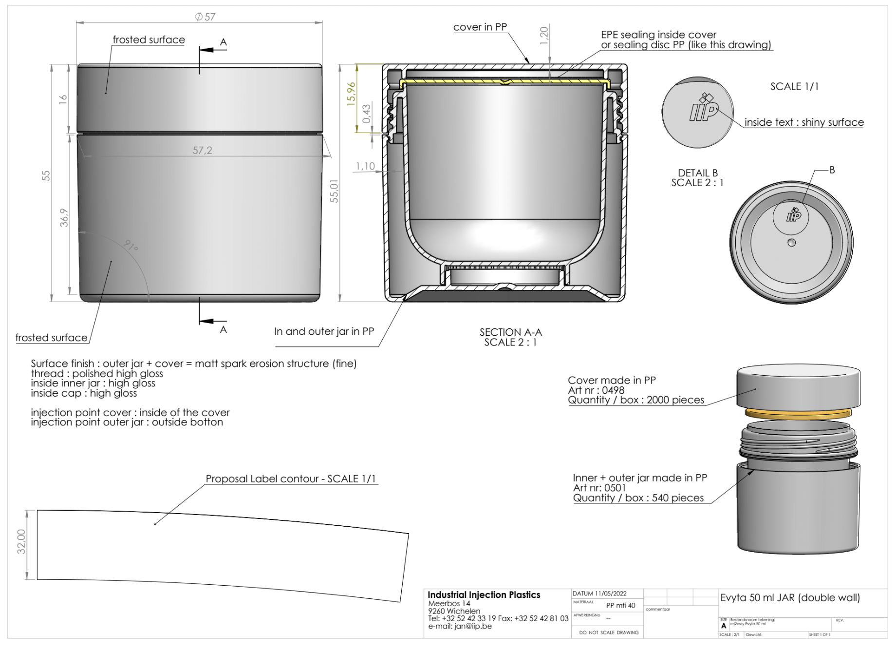 Product image or technical drawing